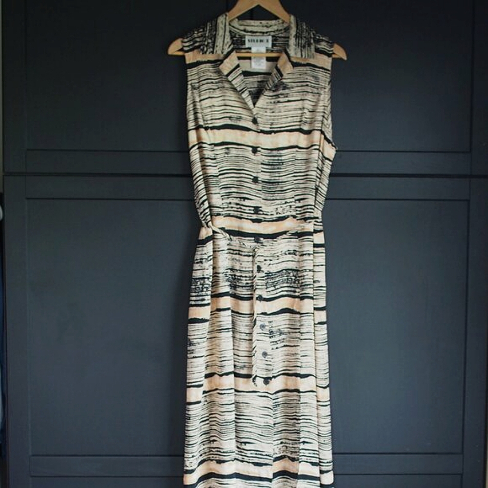 Studio 1 | Sleeveless Button Up Maxi Dress